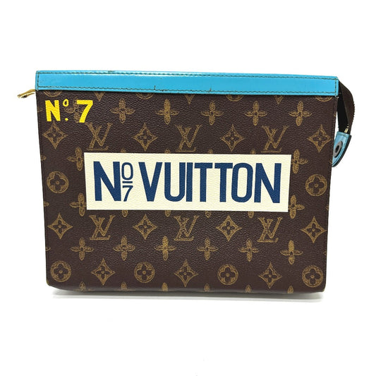 LOUIS VUITTON Clutch bag M81204 Monogram canvas Brown Monogram Pochette Voyage MM mens Used Authentic