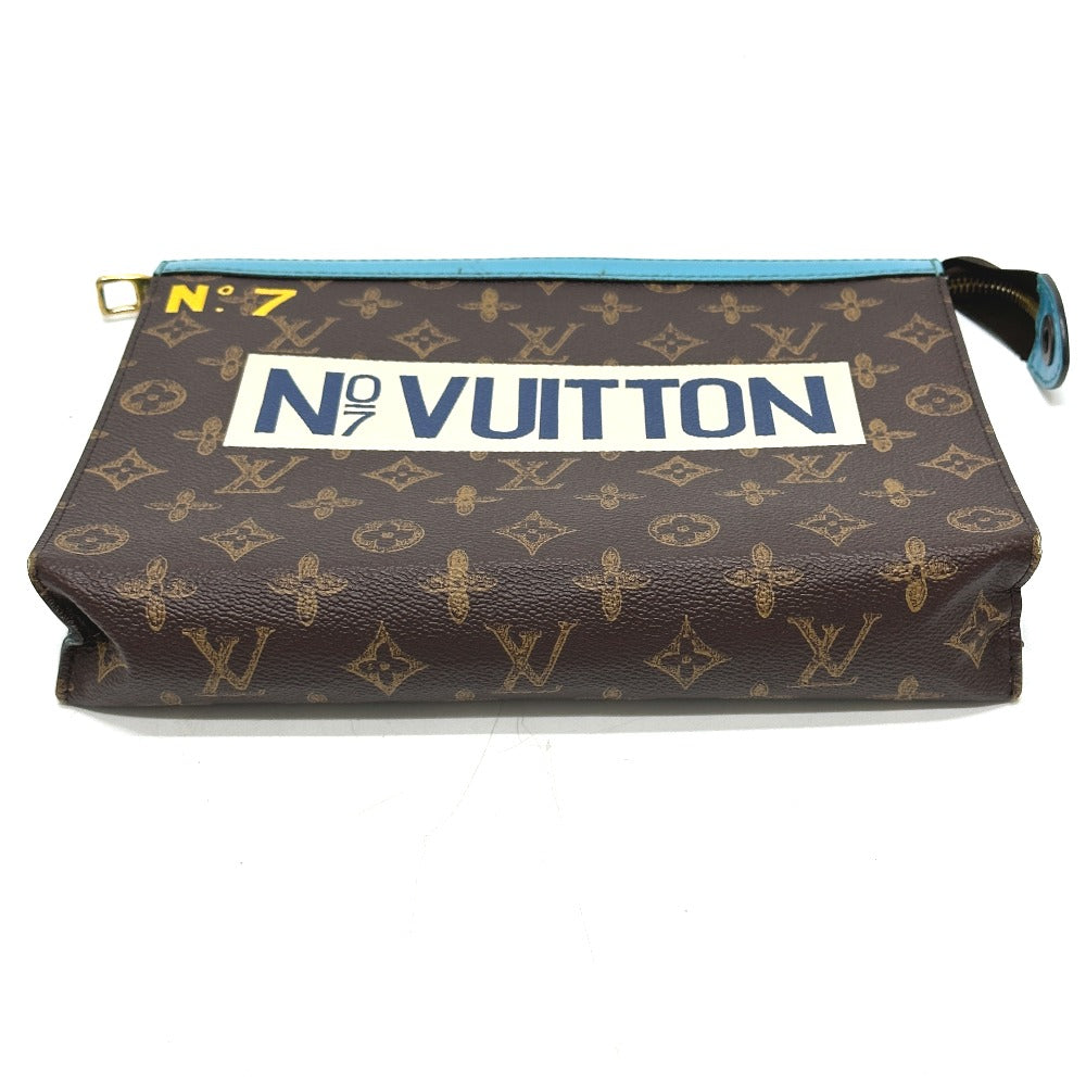 LOUIS VUITTON Clutch bag M81204 Monogram canvas Brown Monogram Pochette Voyage MM mens Used Authentic