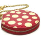 LOUIS VUITTON Coin case M91570 Patent leather Red Monogram Vernis Yayoi Kusama collaboration portomone chapeau dot infinity Women Used Authentic