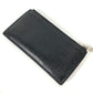 LOUIS VUITTON Coin case M62914 Taiga Leather black Taiga Coin card holder mens Used Authentic