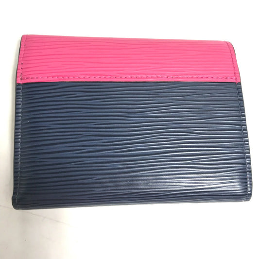 LOUIS VUITTON Trifold wallet M62204 Epi Leather pink Epi Portefeuille Victorine Women Used Authentic