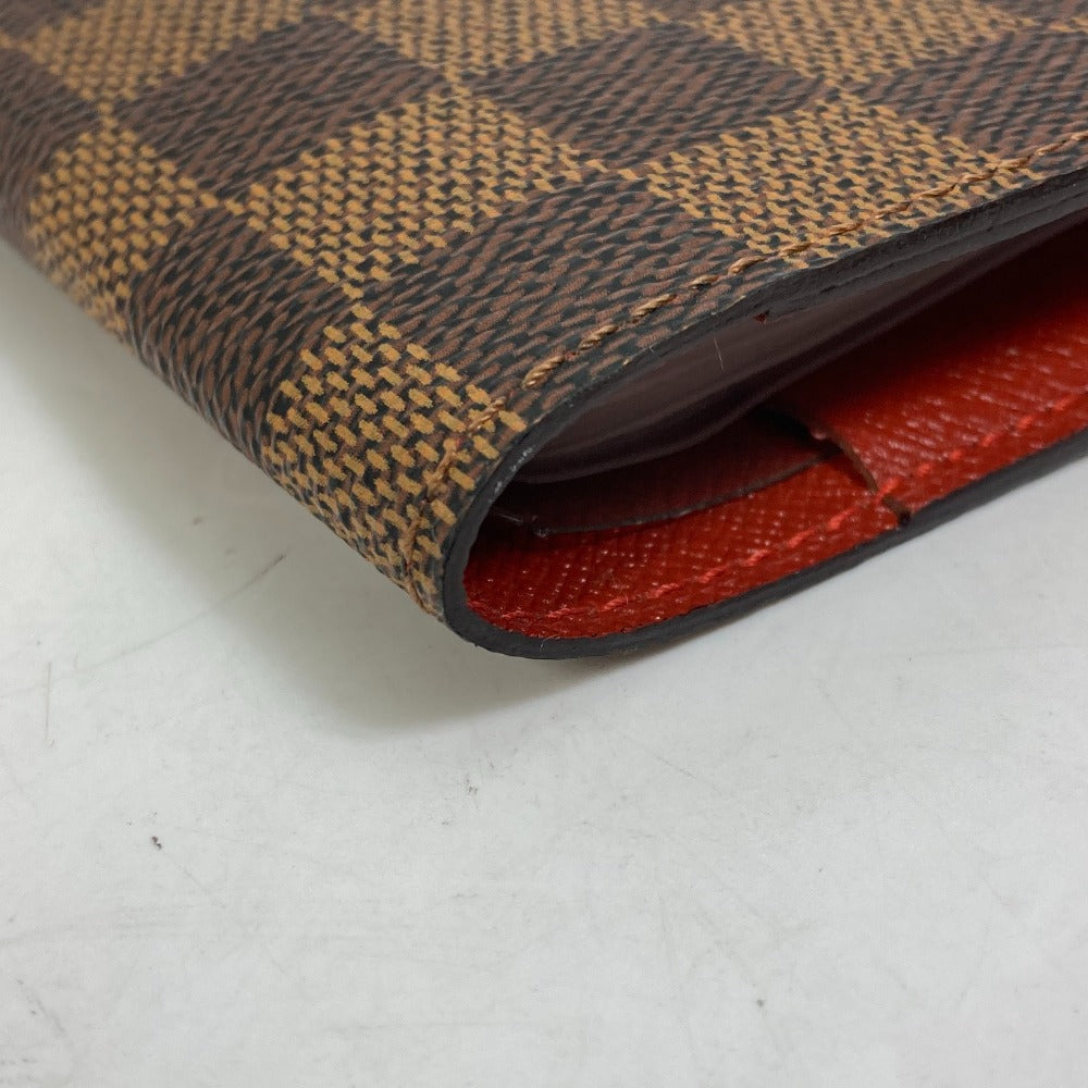 LOUIS VUITTON Handbag M99074 Damier canvas Brown Damier CD case DVD case pouch Women Used Authentic