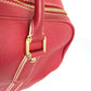 LOUIS VUITTON Boston Duffel bag M95140 leather Red Cariole Women Used Authentic