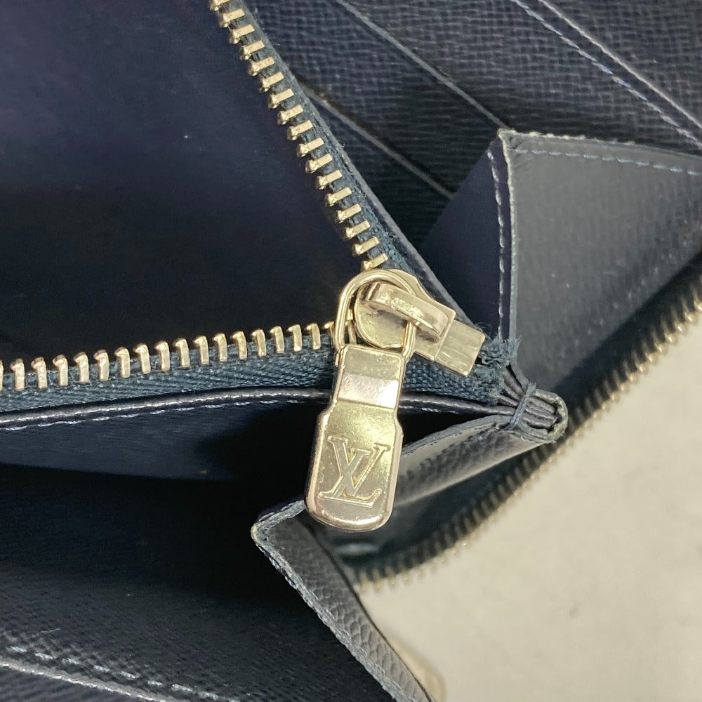 LOUIS VUITTON Long Wallet Purse M62644 Epi Leather Navy travel case long wallet Zippy Organizer NM mens Used Authentic