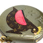 LOUIS VUITTON Coin case M91387 Monogram Vernis gold Monogram Vernis portomone cock Women Used Authentic