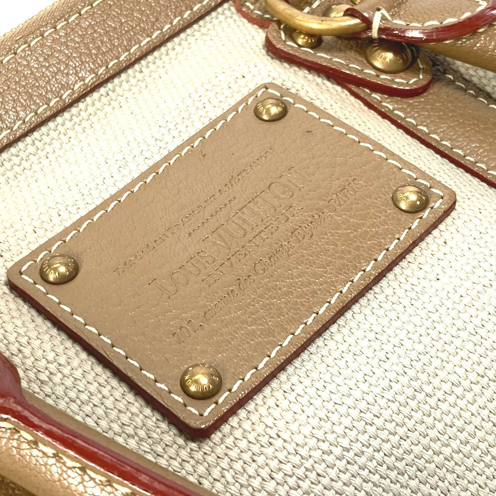 LOUIS VUITTON Handbag M48827 Canvas / Leather beige Antigua Sac de Nuit PM Women Used Authentic