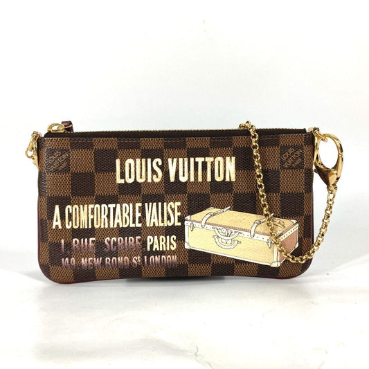 LOUIS VUITTON Shoulder Bag N63091 Damier canvas Brown Damier Pochette Mira MM Women Used Authentic