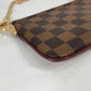 LOUIS VUITTON Shoulder Bag N63091 Damier canvas Brown Damier Pochette Mira MM Women Used Authentic