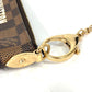 LOUIS VUITTON Shoulder Bag N63091 Damier canvas Brown Damier Pochette Mira MM Women Used Authentic