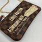 LOUIS VUITTON Shoulder Bag N63091 Damier canvas Brown Damier Pochette Mira MM Women Used Authentic