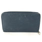 LOUIS VUITTON Long Wallet Purse M30515 Taiga Leather blue Taiga Zippy Organizer mens Used Authentic