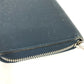LOUIS VUITTON Long Wallet Purse M30515 Taiga Leather blue Taiga Zippy Organizer mens Used Authentic