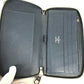 LOUIS VUITTON Long Wallet Purse M30515 Taiga Leather blue Taiga Zippy Organizer mens Used Authentic