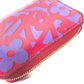 LOUIS VUITTON Coin case M90130 Patent leather purple 2014 Valentine Sweet Monogram Zip around purse Women Used Authentic
