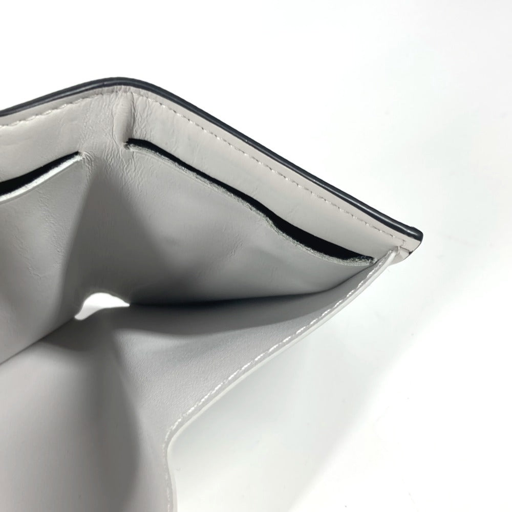 LOUIS VUITTON Trifold wallet M30899 Taiga Leather, Monogram Canvas white Taigalama Discovery Compact Wallet unisex(Unisex) Used Authentic