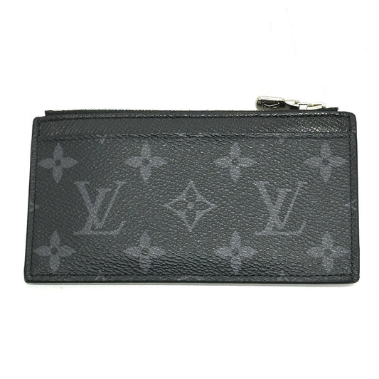 LOUIS VUITTON Coin case M30271 Monogram Eclipse Canvas black Coin card holder mens Used Authentic