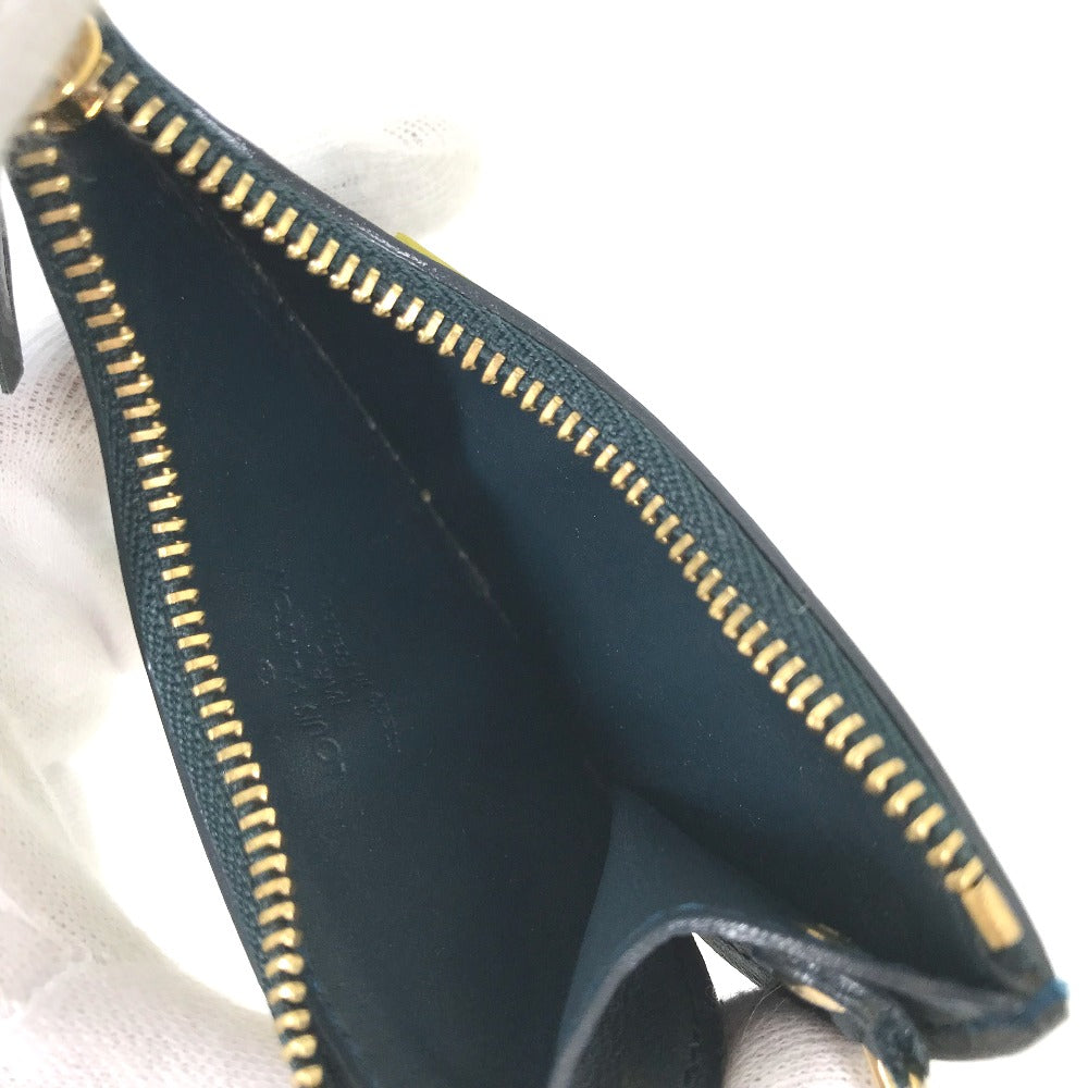 LOUIS VUITTON Coin case M91405 Monogram Vernis green Monogram Vernis Pochette Oiseau Women Used Authentic