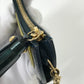 LOUIS VUITTON Coin case M91405 Monogram Vernis green Monogram Vernis Pochette Oiseau Women Used Authentic