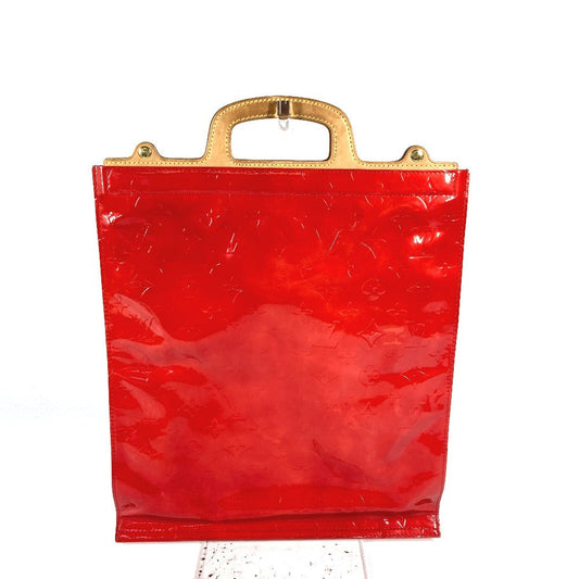 LOUIS VUITTON Handbag M91078 Monogram Vernis Red Monogram Vernis Stanton Women Used Authentic