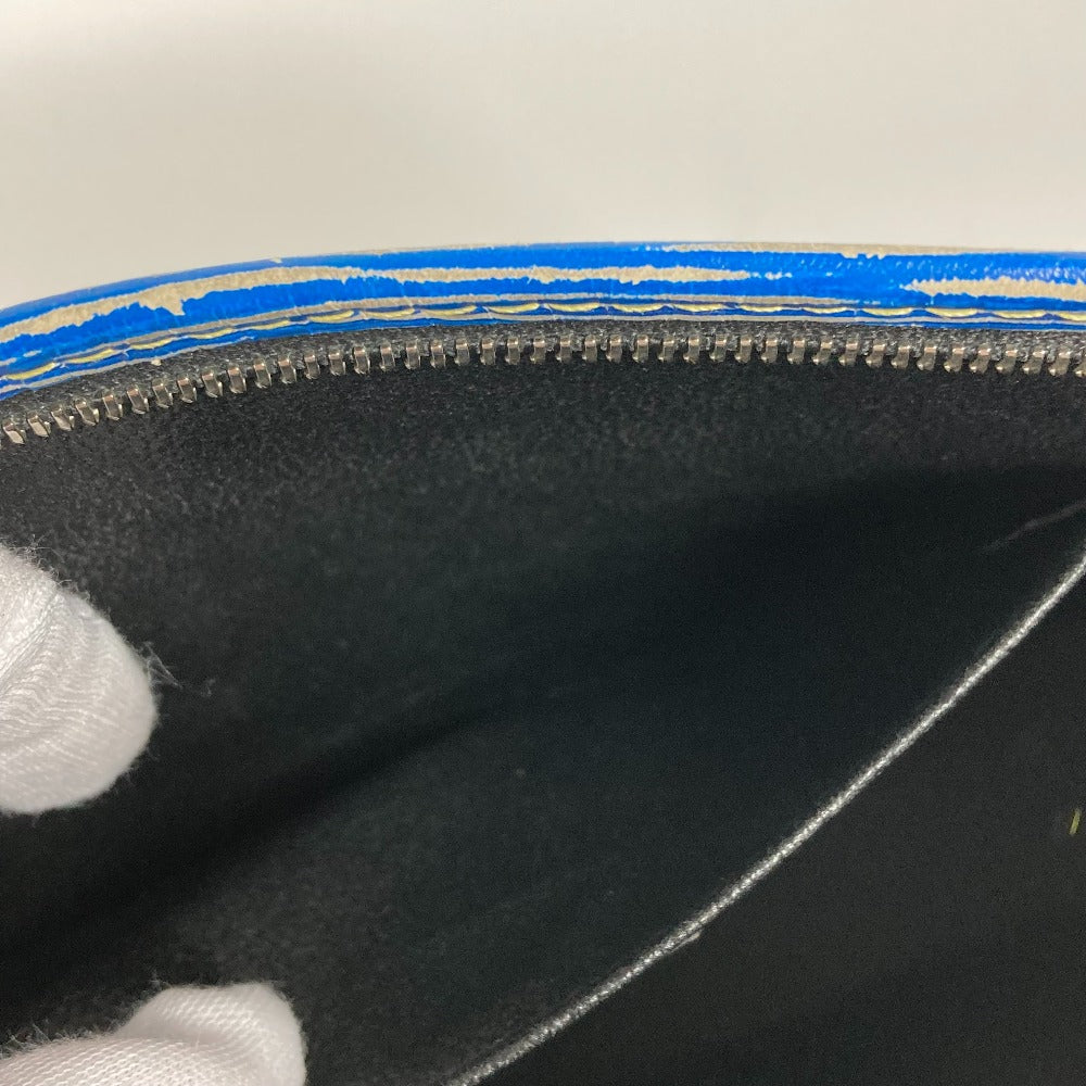 LOUIS VUITTON business bag M54654 Epi Leather blue Epi denim posh toilette mens Used Authentic