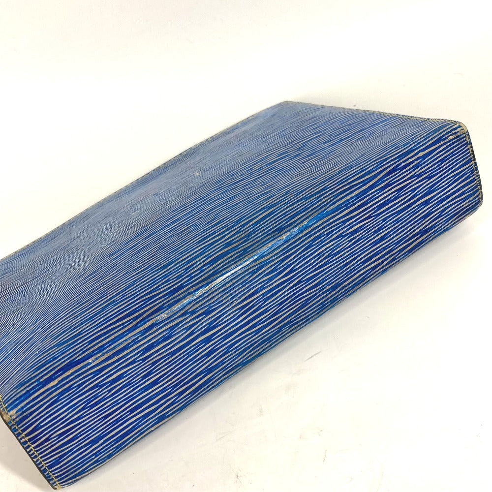 LOUIS VUITTON business bag M54654 Epi Leather blue Epi denim posh toilette mens Used Authentic