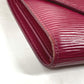 LOUIS VUITTON Trifold wallet M62171 Epi Leather purple Epi Portefeuille Victorine