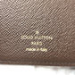 LOUIS VUITTON Folded wallet N60043 Damier canvas Brown Portefeuille Normandy Women Used Authentic