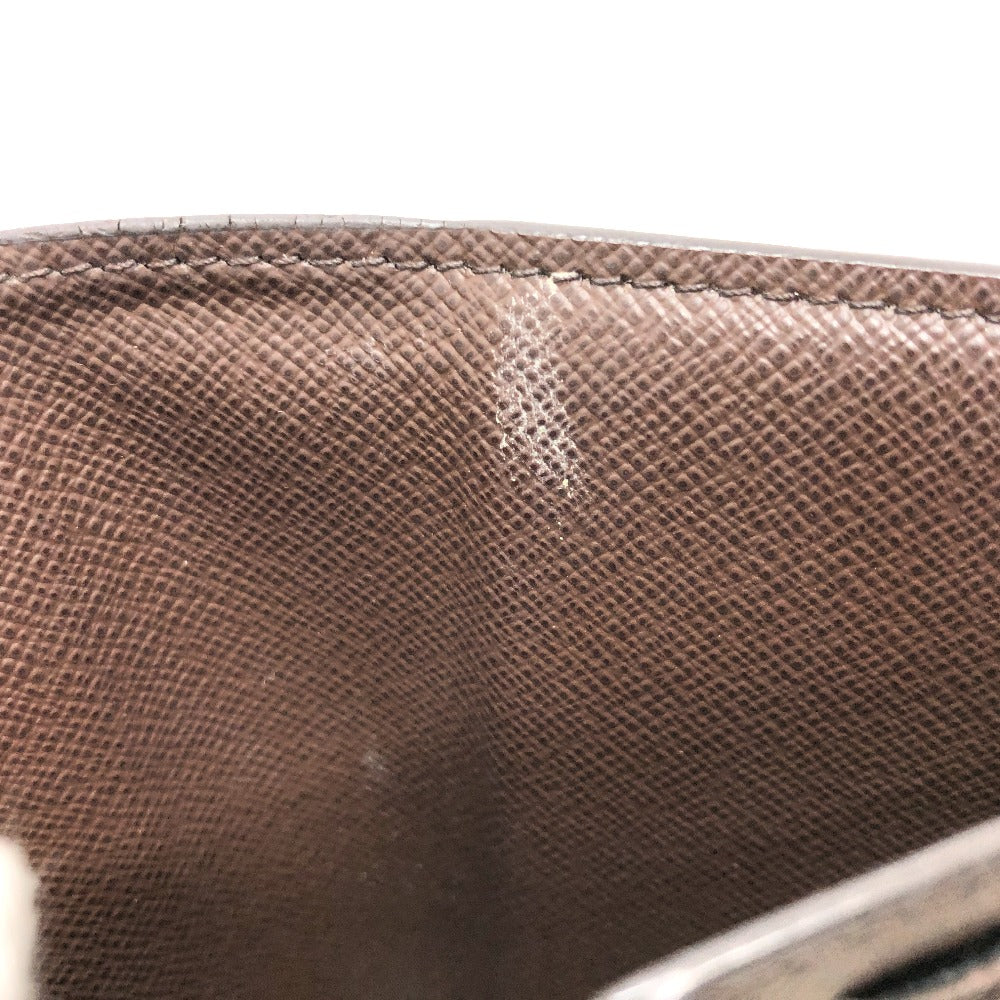 LOUIS VUITTON Folded wallet N60043 Damier canvas Brown Portefeuille Normandy Women Used Authentic
