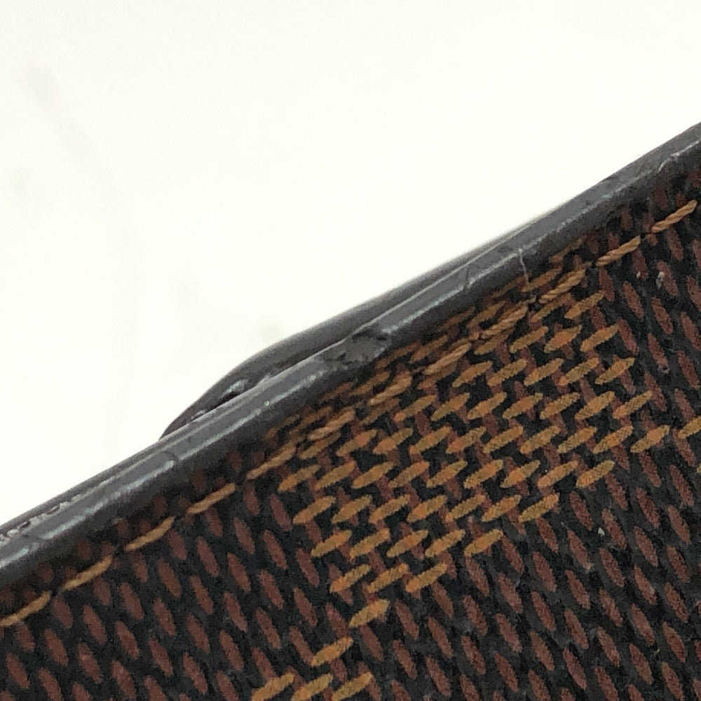 LOUIS VUITTON Folded wallet N60043 Damier canvas Brown Portefeuille Normandy Women Used Authentic