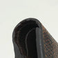 LOUIS VUITTON Folded wallet N60043 Damier canvas Brown Portefeuille Normandy Women Used Authentic