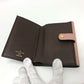 LOUIS VUITTON Folded wallet N60043 Damier canvas Brown Portefeuille Normandy Women Used Authentic