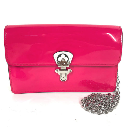 LOUIS VUITTON Shoulder Bag M67793 Patent leather pink Vernis Portefeuille Cherry Wood BB