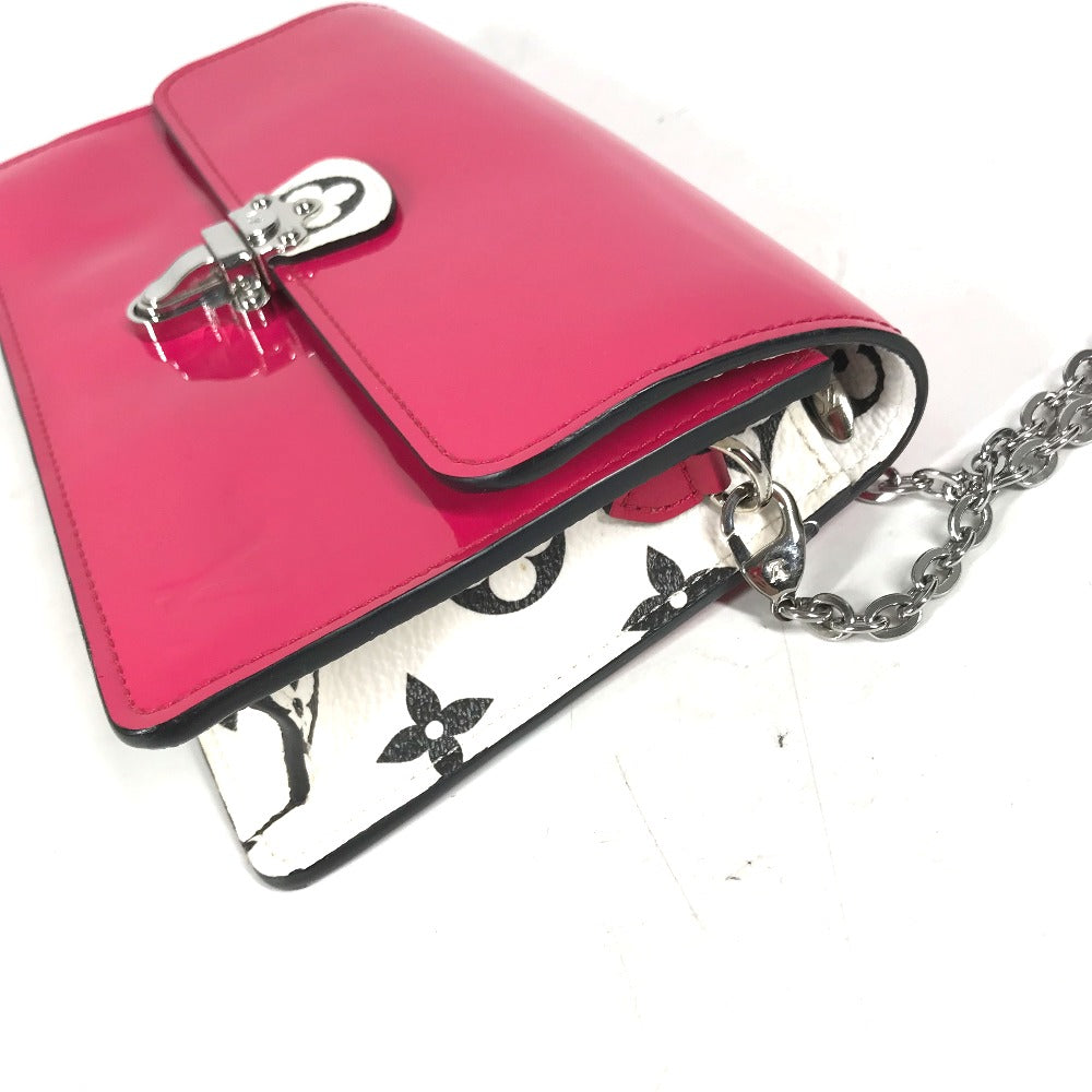 LOUIS VUITTON Shoulder Bag M67793 Patent leather pink Vernis Portefeuille Cherry Wood BB
