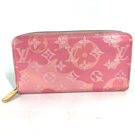 LOUIS VUITTON Long Wallet Purse M80309 Monogram Vernis pink Monogram Vernis Zippy wallet Women Used Authentic