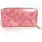 LOUIS VUITTON Long Wallet Purse M80309 Monogram Vernis pink Monogram Vernis Zippy wallet Women Used Authentic