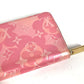 LOUIS VUITTON Long Wallet Purse M80309 Monogram Vernis pink Monogram Vernis Zippy wallet Women Used Authentic