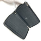 LOUIS VUITTON Long Wallet Purse M30056 Taiga Leather black Zippy Organizer NM mens Used Authentic