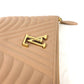 LOUIS VUITTON Clutch bag M68478 leather beige New Wave Pochette Zip Women Used Authentic