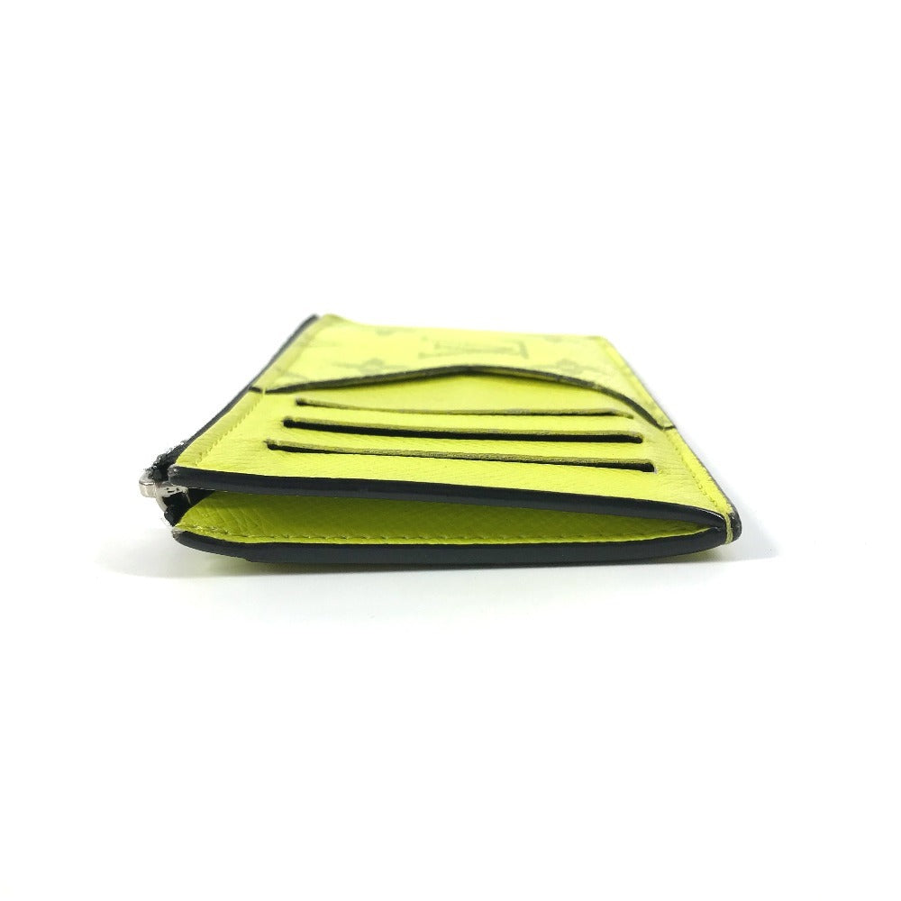 LOUIS VUITTON Coin case M30950 Taiga Leather, Monogram Canvas yellow Taigalama Coin card holder Women(Unisex) Used Authentic