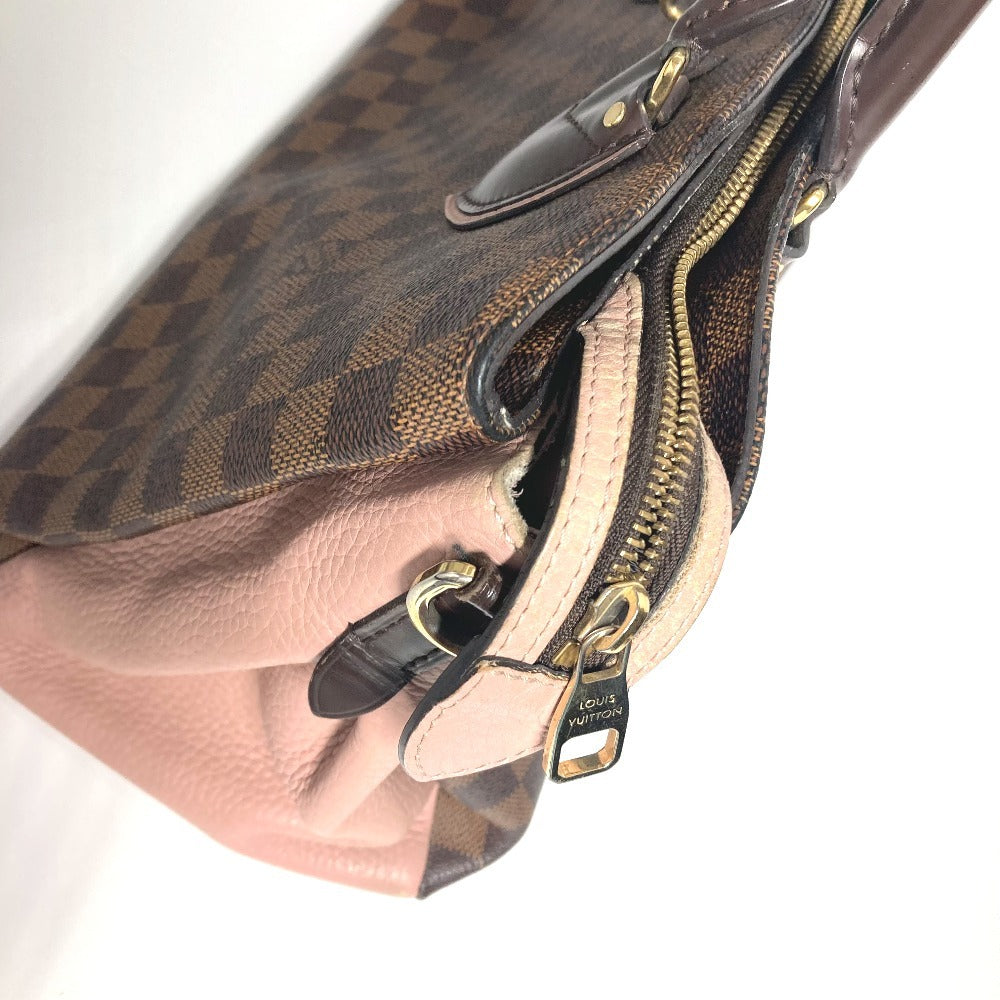 LOUIS VUITTON Tote Bag N41488 Damier canvas Brown Damier Normandy Women Used Authentic