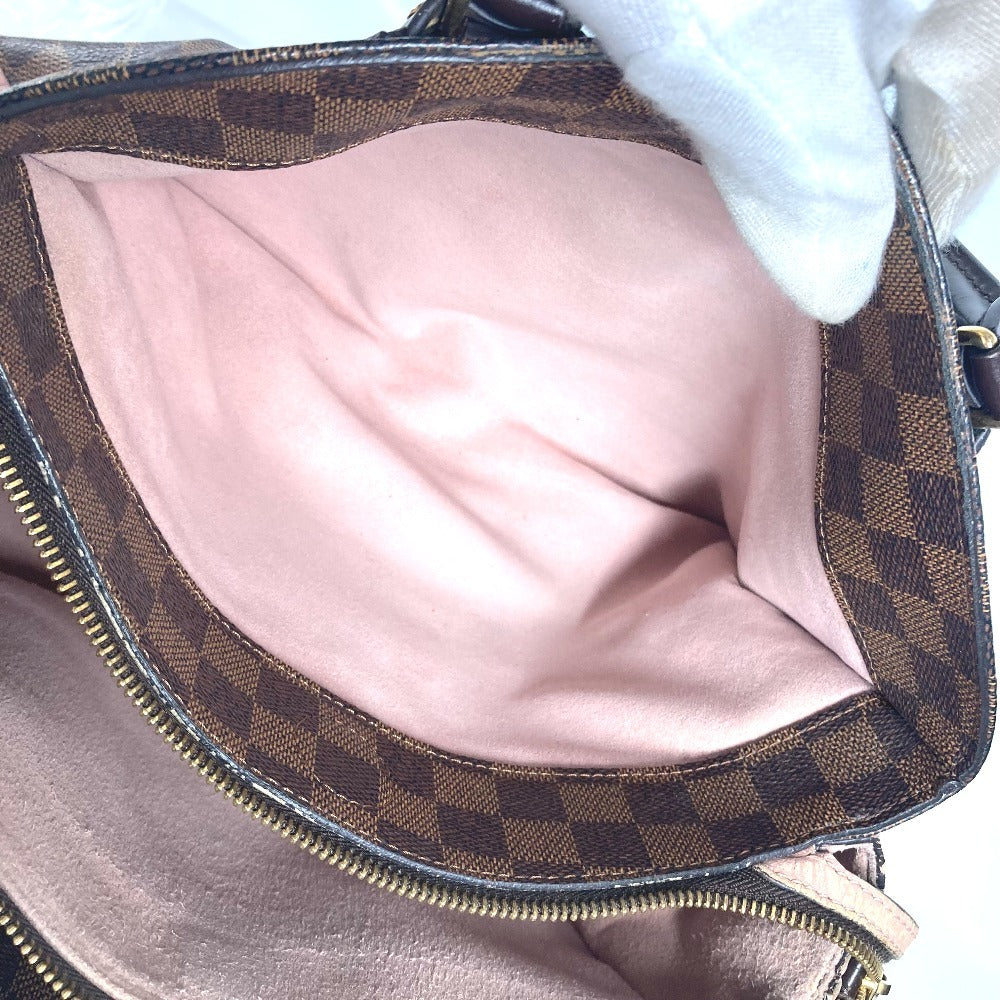 LOUIS VUITTON Tote Bag N41488 Damier canvas Brown Damier Normandy Women Used Authentic