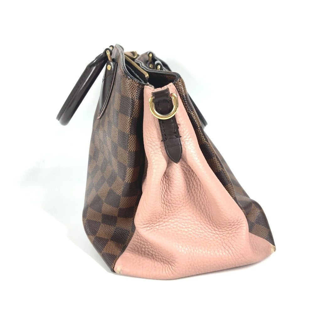 LOUIS VUITTON Tote Bag N41488 Damier canvas Brown Damier Normandy Women Used Authentic