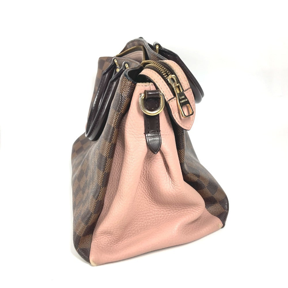 LOUIS VUITTON Tote Bag N41488 Damier canvas Brown Damier Normandy Women Used Authentic
