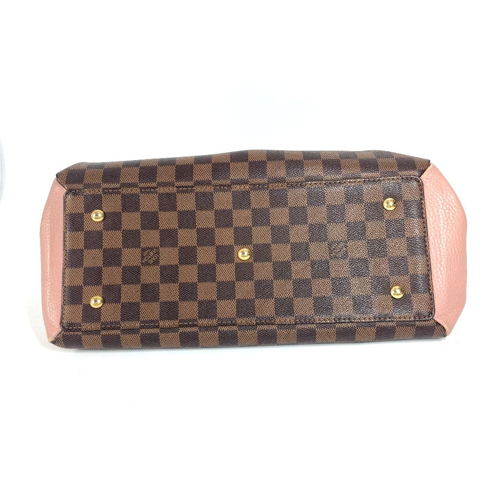 LOUIS VUITTON Tote Bag N41488 Damier canvas Brown Damier Normandy Women Used Authentic