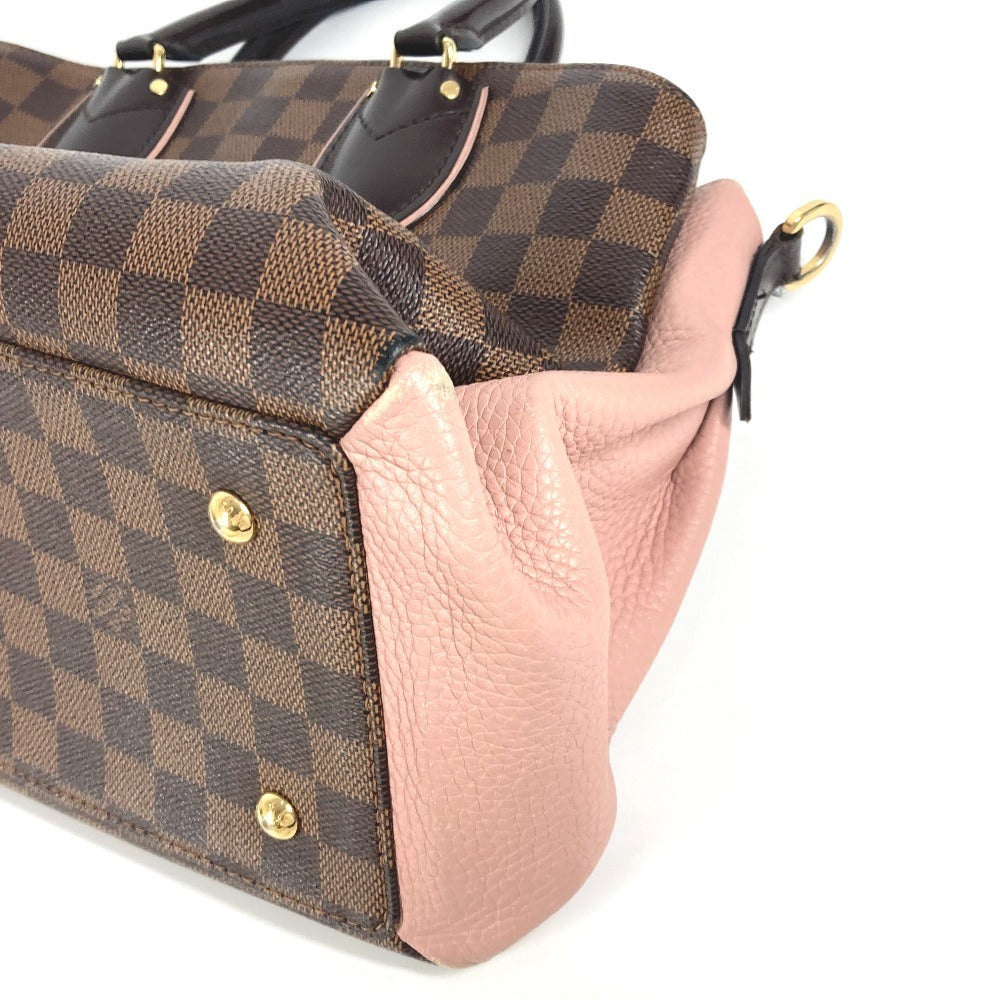 LOUIS VUITTON Tote Bag N41488 Damier canvas Brown Damier Normandy Women Used Authentic