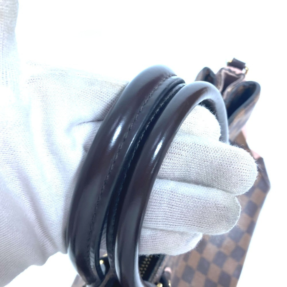 LOUIS VUITTON Tote Bag N41488 Damier canvas Brown Damier Normandy Women Used Authentic