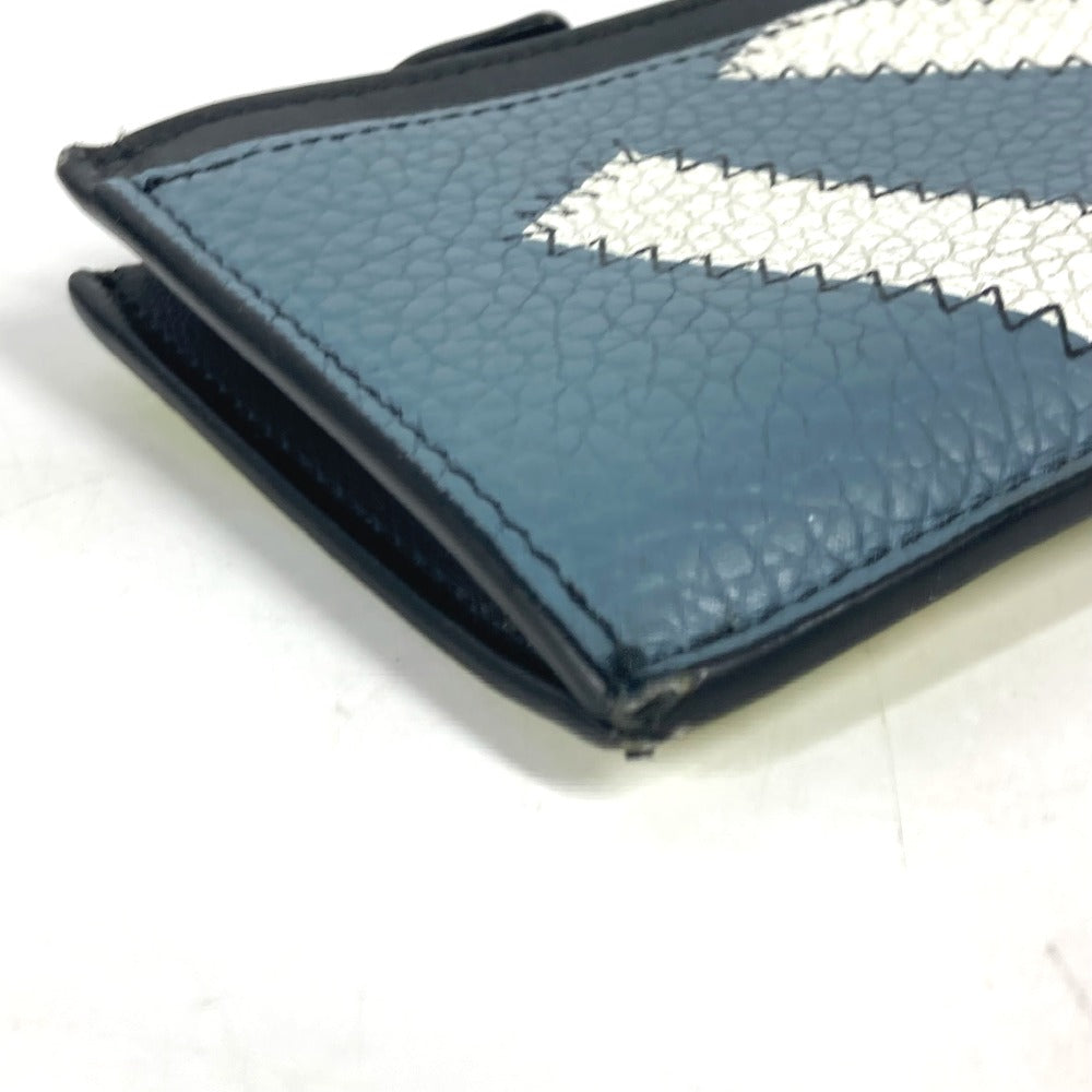 LOUIS VUITTON Coin case M81314 leather blue Coin card holder mens Used Authentic