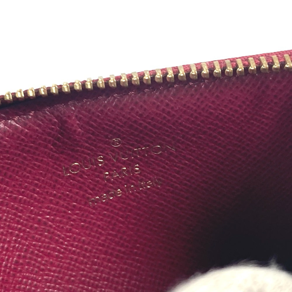 LOUIS VUITTON Coin case M67889 Monogram canvas Brown Monogram Porto Cult Zip Women Used Authentic