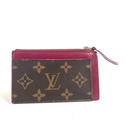 LOUIS VUITTON Coin case M67889 Monogram canvas Brown Monogram Porto Cult Zip Women Used Authentic