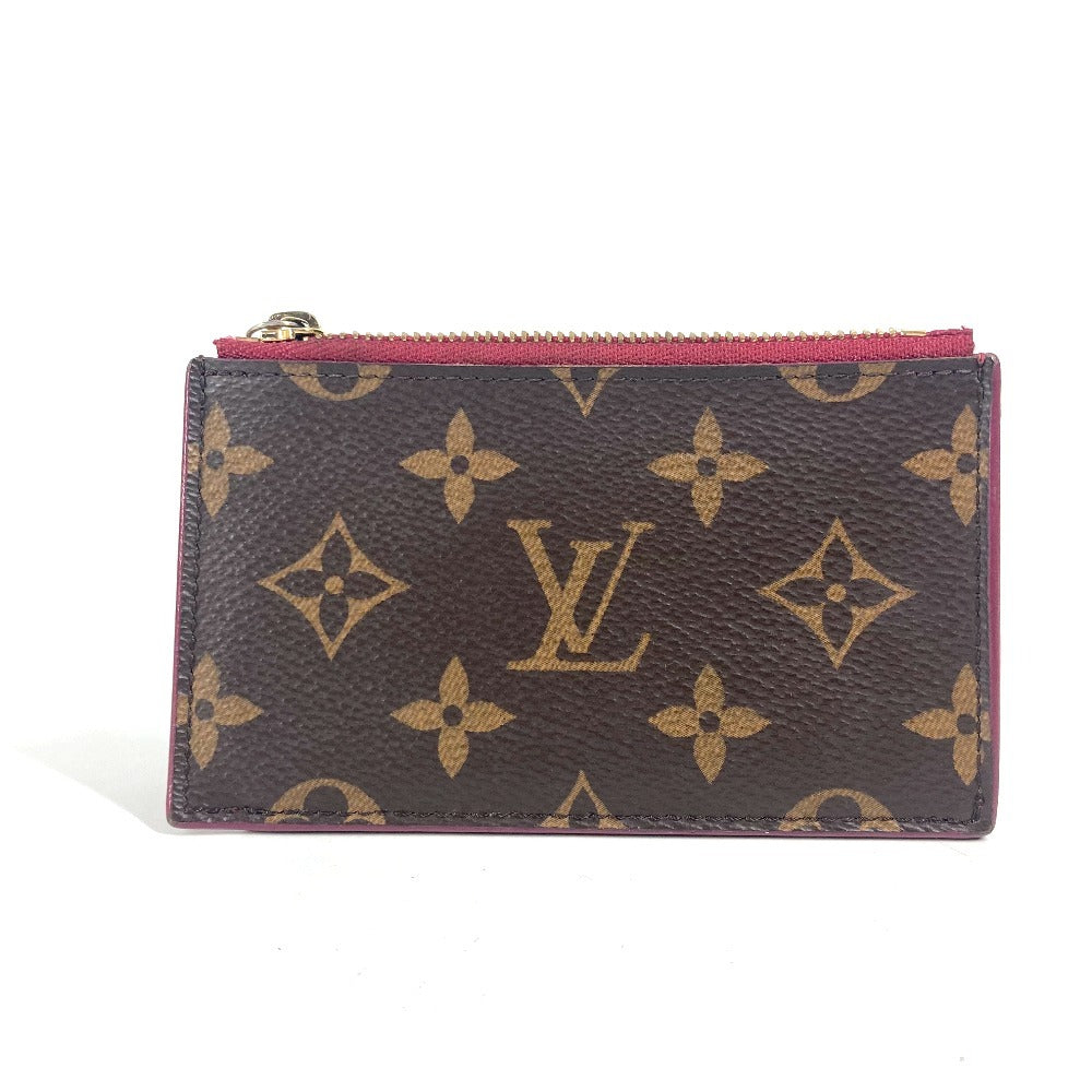 LOUIS VUITTON Coin case M67889 Monogram canvas Brown Monogram Porto Cult Zip Women Used Authentic